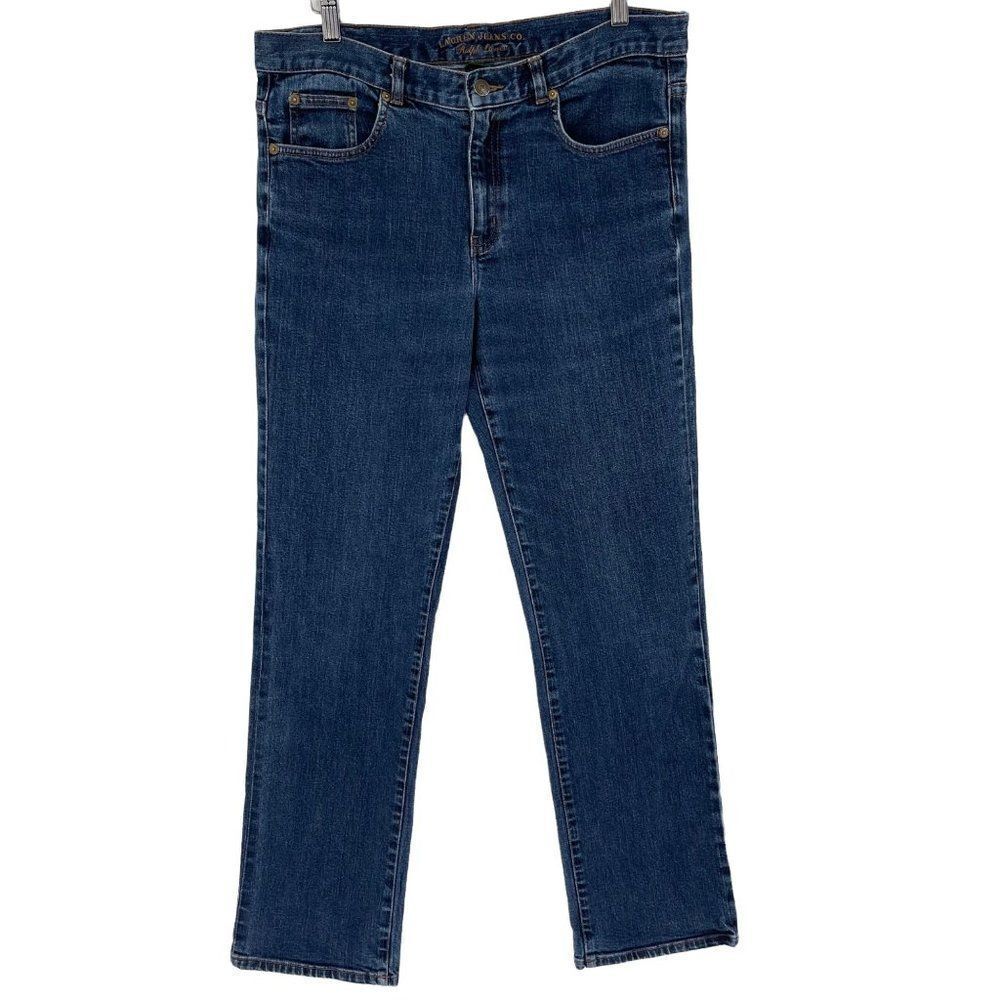 Lauren Ralph Lauren Modern Slim‎ Straight Leg Jeans Medium Wash Women Size 12